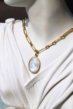 Load image into Gallery viewer, CARVED MOONSTONE PENDANT