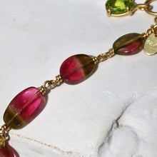 Load image into Gallery viewer, WATERMELON TOURMALINE NECKLACE