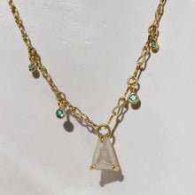 Load image into Gallery viewer, DIAMOND & EMERALD NECKLACE