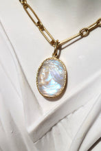 Load image into Gallery viewer, CARVED MOONSTONE PENDANT