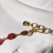 Load image into Gallery viewer, WATERMELON TOURMALINE NECKLACE