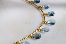 Load image into Gallery viewer, AQUAMARINE BRIOLETTE NECKLACE