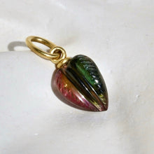 Load image into Gallery viewer, TOURMALINE LEAF PENDANT