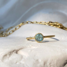 Load image into Gallery viewer, BLUE TOURMALINE & DIAMOND RING