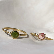 Load image into Gallery viewer, GREEN TOURMALINE & DIAMOND RING