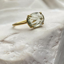 Load image into Gallery viewer, PRASIOLITE RING