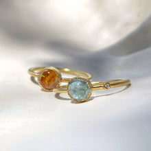 Load image into Gallery viewer, BLUE TOURMALINE & DIAMOND RING
