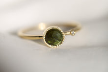 Load image into Gallery viewer, GREEN TOURMALINE & DIAMOND RING