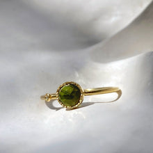 Load image into Gallery viewer, GREEN TOURMALINE & DIAMOND RING