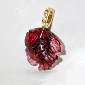 TOURMALINE FISH PENDANTS