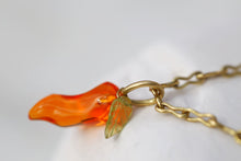 Load image into Gallery viewer, FIRE OPAL CARROT PENDANT
