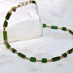 GREEN TOURMALINE CHAIN