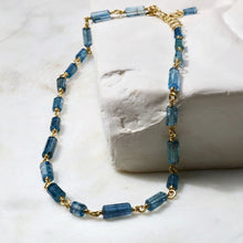 Load image into Gallery viewer, AQUAMARINE CHAIN NECKLACE
