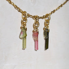 Load image into Gallery viewer, TOURMALINE &amp; DIAMOND CLUSTER PENDANT
