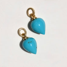 Load image into Gallery viewer, TURQUOISE HOOP CHARMS
