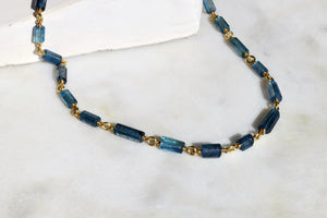 AQUAMARINE CHAIN NECKLACE