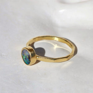 BOULDER OPAL RING