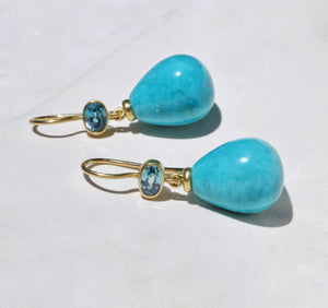 ZIRCON & TURQUOISE DROPS