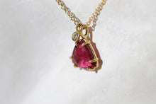 Load image into Gallery viewer, TOURMALINE &amp; DIAMOND NECKLACE
