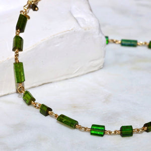 GREEN TOURMALINE CHAIN