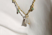 Load image into Gallery viewer, DIAMOND &amp; EMERALD NECKLACE
