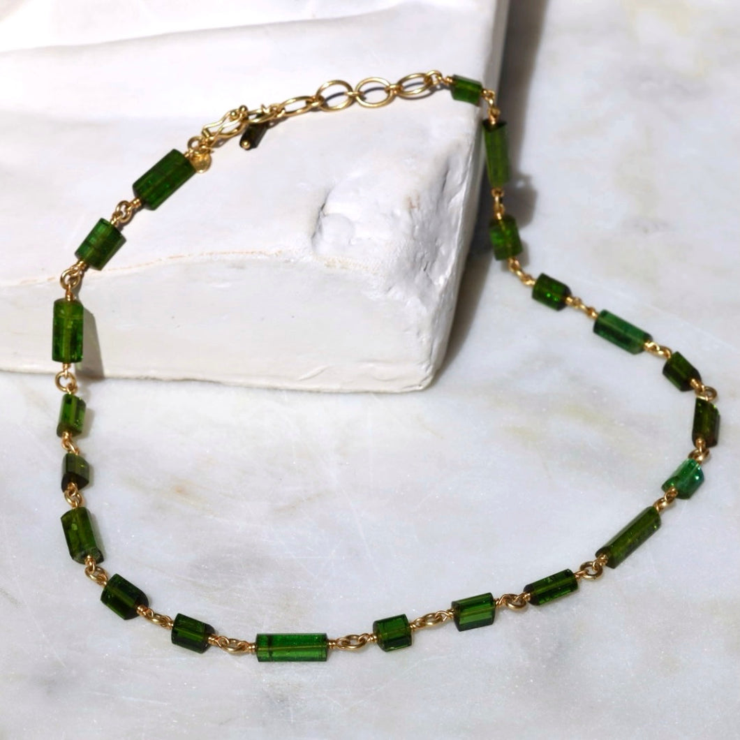 GREEN TOURMALINE CHAIN