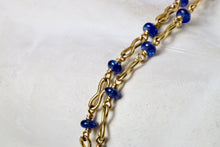 Load image into Gallery viewer, BLUE SAPPHIRE CORA CHAIN
