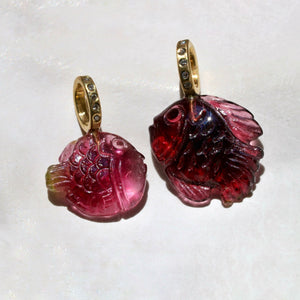 TOURMALINE FISH PENDANTS