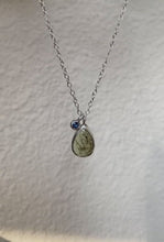 Load and play video in Gallery viewer, PERIDOT &amp; SAPPHIRE NECKLACE
