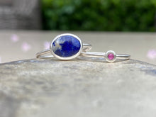 Load image into Gallery viewer, LAPIS LAZULI &amp; RUBY STACK RINGS
