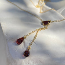 Load image into Gallery viewer, GARNET LARIAT
