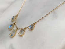 Load image into Gallery viewer, MOONSTONE FRINGE NECKLACE
