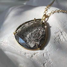 Load image into Gallery viewer, TOURMALINATED QUARTZ NECKLACE
