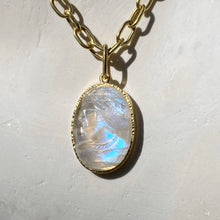 Load image into Gallery viewer, CARVED MOONSTONE PENDANT
