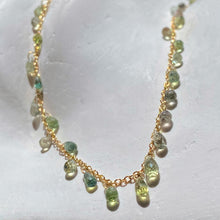 Load image into Gallery viewer, GREEN SAPPHIRE BRIOLETTE NECKLACE
