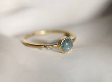 Load image into Gallery viewer, BLUE TOURMALINE &amp; DIAMOND RING

