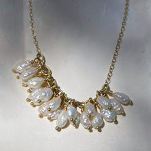 Load image into Gallery viewer, PEARL FRINGE NECKLACE
