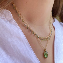 Load image into Gallery viewer, GREEN TOURMALINE NECKLACE
