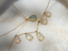 Load image into Gallery viewer, MOONSTONE FRINGE NECKLACE
