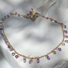 Load image into Gallery viewer, PURPLE SAPPHIRE BRIOLETTE NECKLACE
