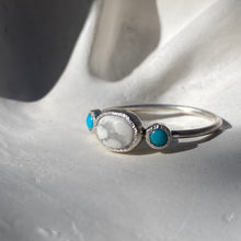 Load image into Gallery viewer, HOWLITE &amp; TURQUOISE RING
