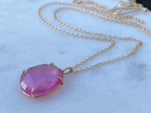 Load image into Gallery viewer, ROSE-CUT PINK TOURMALINE NECKLACE
