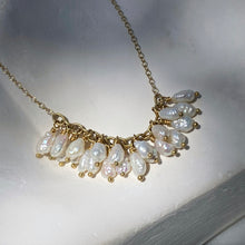 Load image into Gallery viewer, PEARL FRINGE NECKLACE
