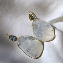 Load image into Gallery viewer, MOONSTONE &amp; ZIRCON EARRINGS
