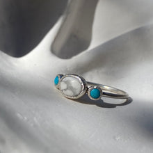 Load image into Gallery viewer, HOWLITE &amp; TURQUOISE RING
