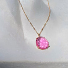 Load image into Gallery viewer, ROSE-CUT PINK TOURMALINE NECKLACE
