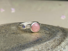 Load image into Gallery viewer, PINK OPAL &amp; TANZANITE STACK RINGS
